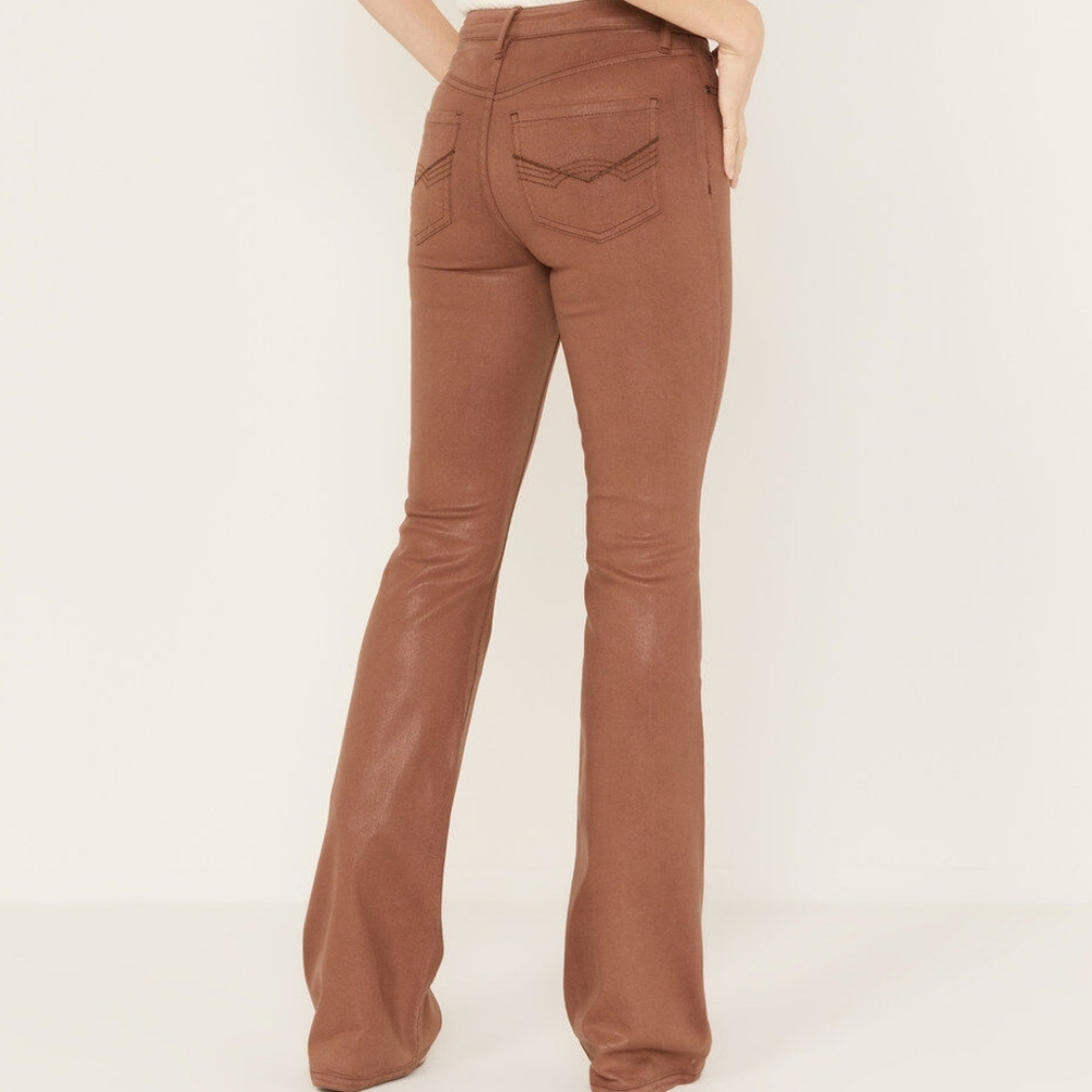 Cowan Gypsy High Rise Coated Bootcut Jeans
